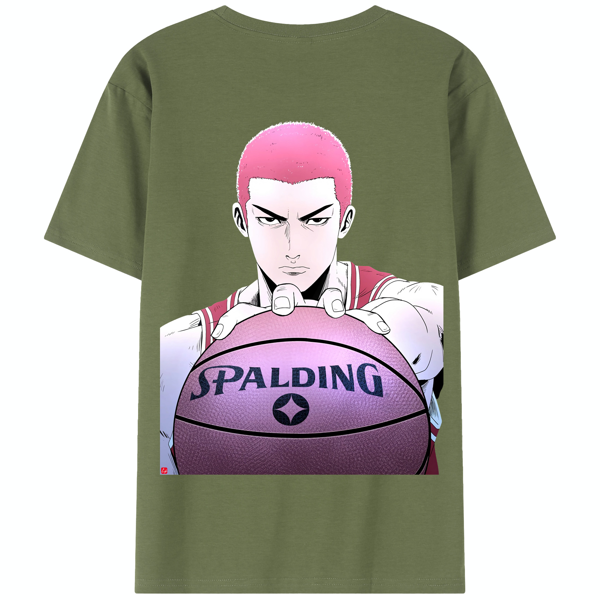 SLAM DUNK／スラムダンク 綿100％半袖Tシャツ（背面プリント）